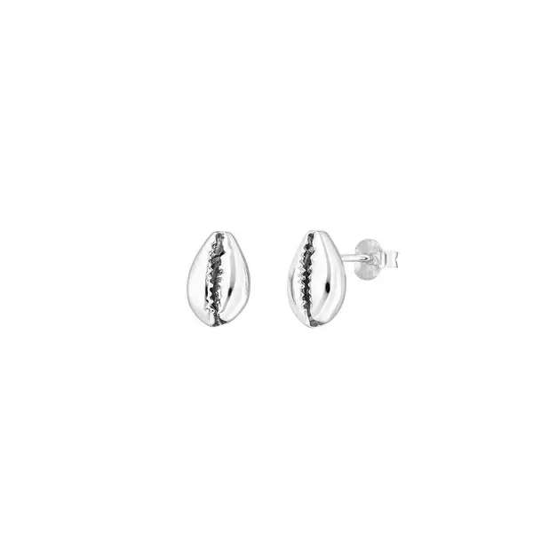 Leaf Jewelry Ohrstecker Cowrie Shell, 925 Sterlingsilber Weihnachtsangebot