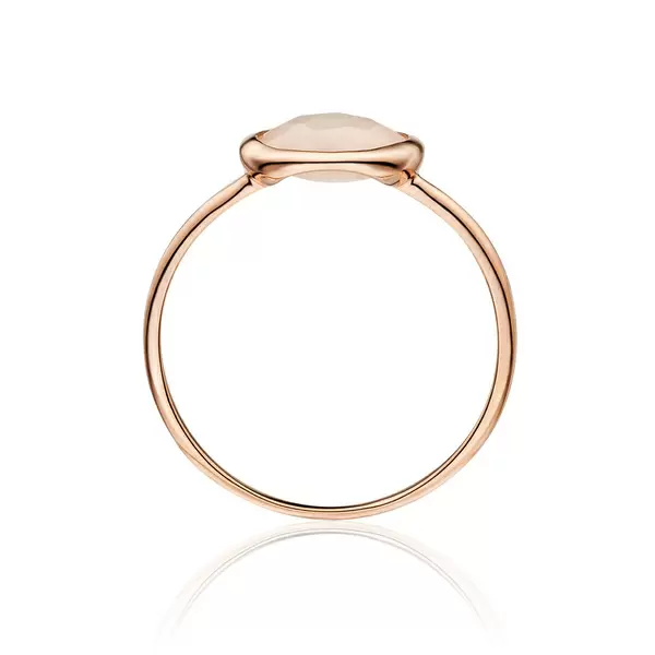 Leaf Jewelry Ring 14 K Roségold, Rosenquarz VIP-Rabatte