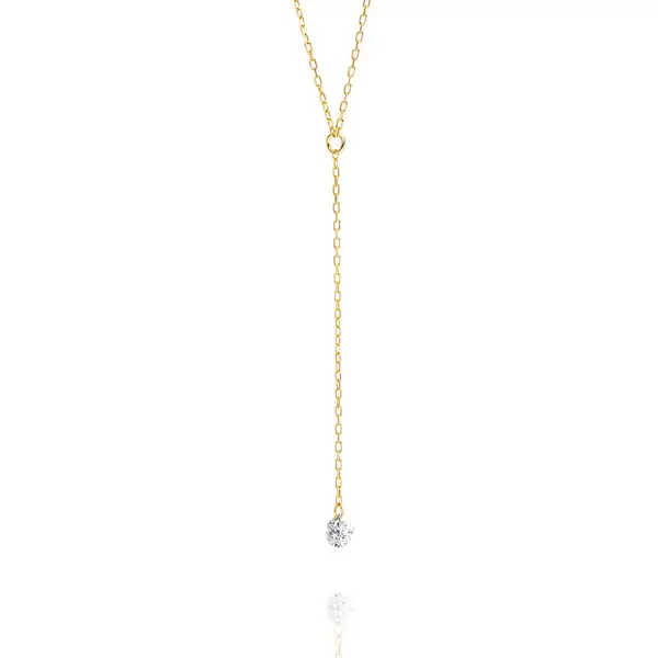 Leaf Jewelry Halskette Y-Pure Diamant, 18 K Gelbgold Wochenangebot