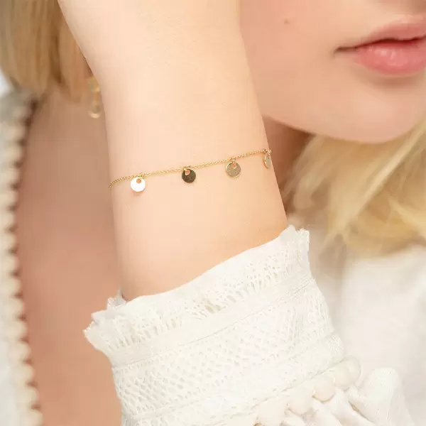Leaf Jewelry Armkette Platelet, 14 K Gelbgold Letzter Tag