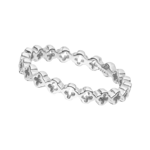 Leaf Jewelry Ring Endless Clover, 925 Sterlingsilber, Gr.56 Fabrikverkauf