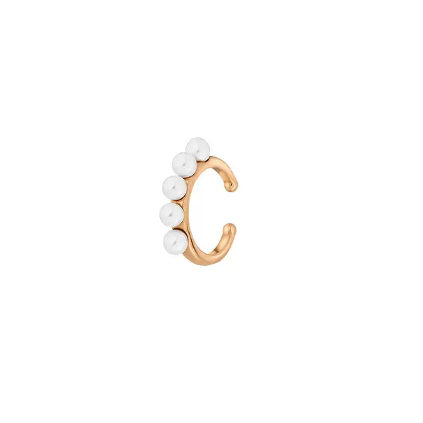 Leaf Jewelry Earcuff Little Pearls, 18 K Rosegold vergoldet Sonderangebot