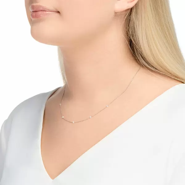 Leaf Jewelry Halskette Pure Quintruple Diamant, 18K Weißgold VIP-Rabatte