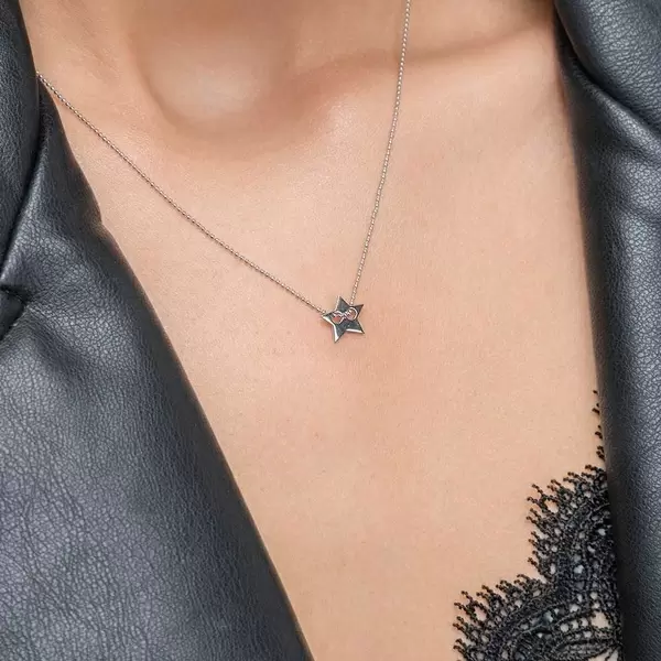 Leaf Jewelry Halskette Star, 14 K Weißgold JETZT KAUFEN