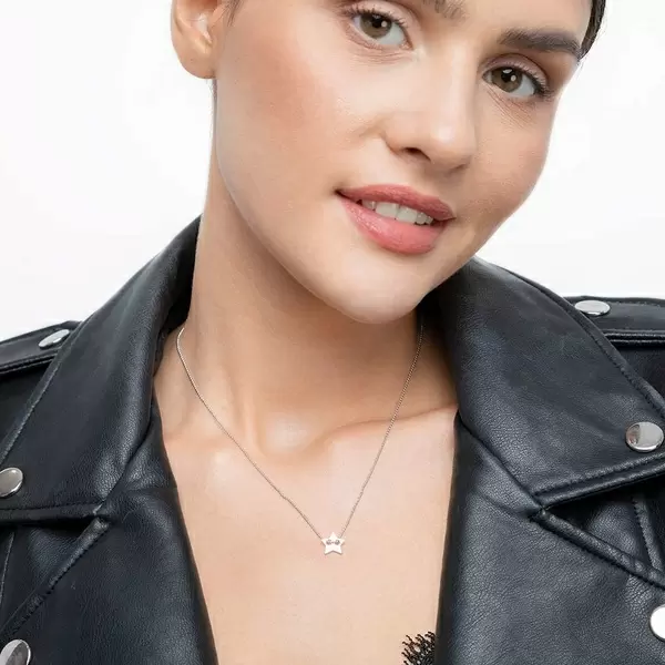 Leaf Jewelry Halskette Star, 14 K Weißgold JETZT KAUFEN