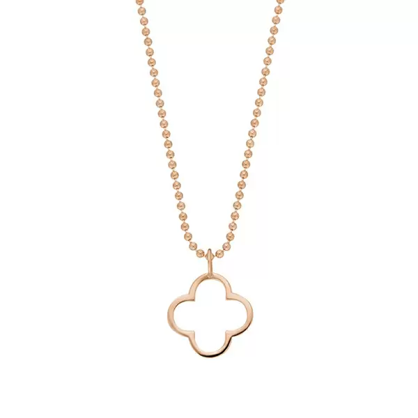 Leaf Jewelry Halskette GENTLE CLOVER, 14 K Rosegold Letzte 2 Tage