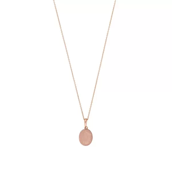 Leaf Jewelry Halskette Cabochon II, 14 K Rosegold, Rosenquarz Riesige Rabatte
