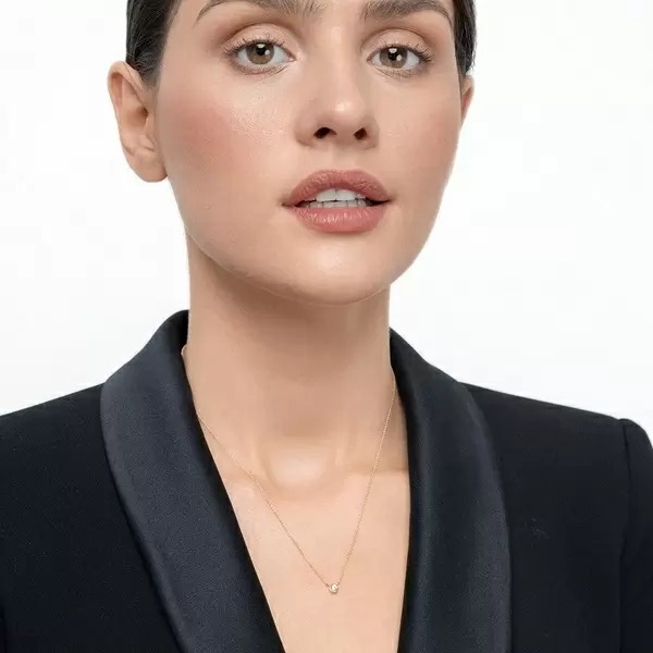 Leaf Jewelry Halskette "my first diamond", 14 K Gelbgold Fabrik Onlineshop