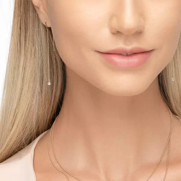 Leaf Jewelry Ohrringe Pure Ball Chain, 14 K Gelbgold Begrenztes Angebot