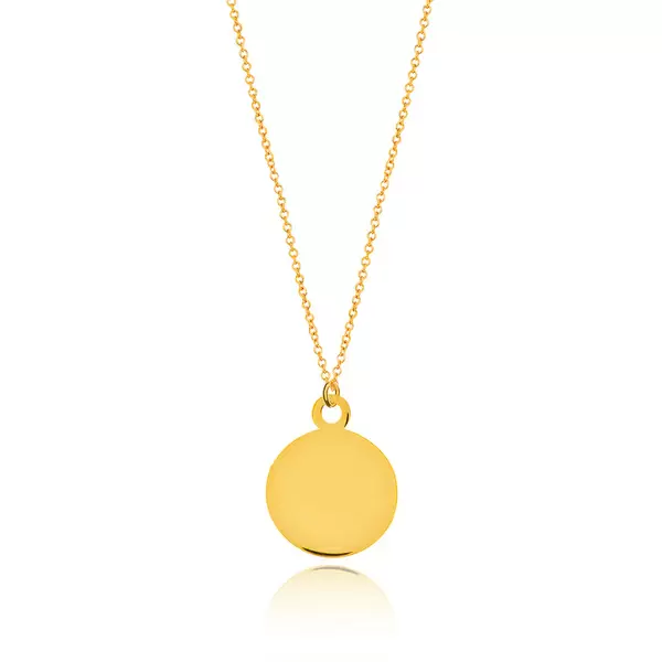 Leaf Jewelry Halskette Plate, 14 K Gelbgold Muttertagsangebot