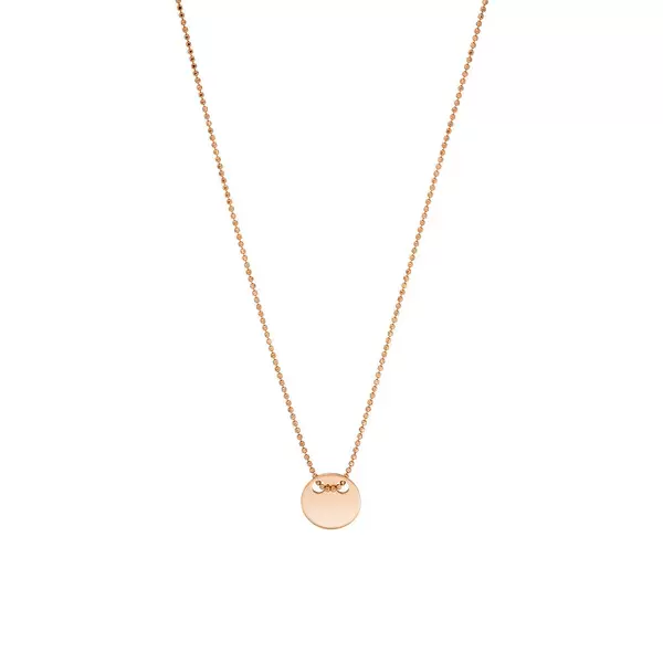 Leaf Jewelry Halskette Plate, 14 K Rosegold Große Rabatte