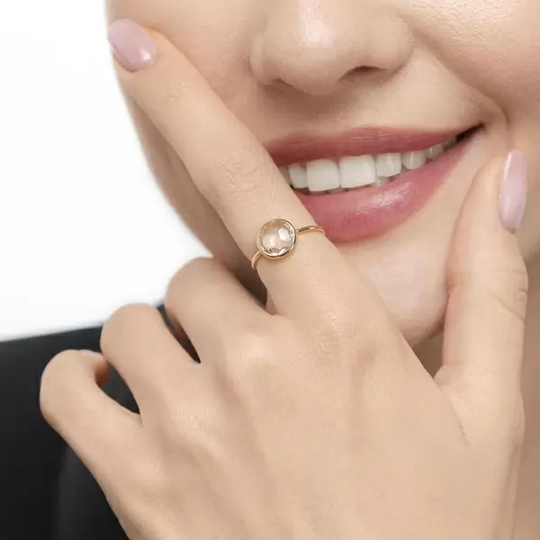 Leaf Jewelry Ring Grüner Amethyst, 14 K Gelbgold, Begrenzte Freigabe