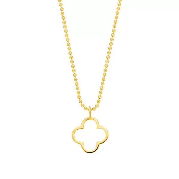 Leaf Jewelry Halskette GENTLE CLOVER, 14 K Gelbgold Bis zu 60% Rabatt