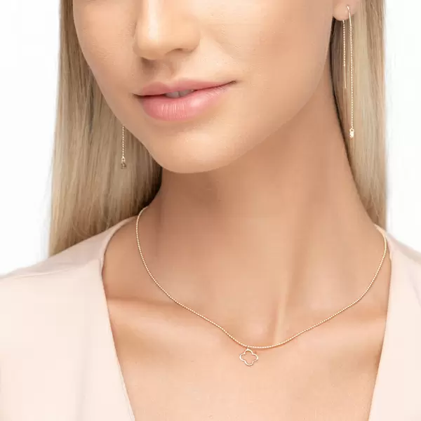 Leaf Jewelry Halskette GENTLE CLOVER, 14 K Gelbgold Bis zu 60% Rabatt