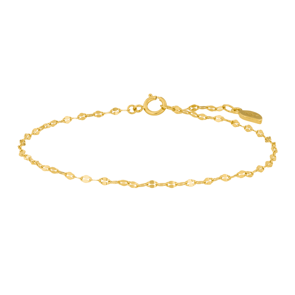 Leaf Jewelry Armkette Shiny Twist, 14K Gelbgold Nur noch ein Tag übrig