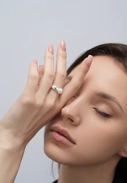 Leslii Ring silber Perle Neuheiten