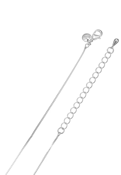 Leslii Lange Halskette Ringe Silber Weiß Clearance-Verkauf