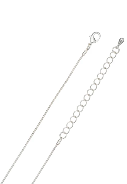 Leslii Lange Kette Tropfen in Silber Rot Black Friday Preise
