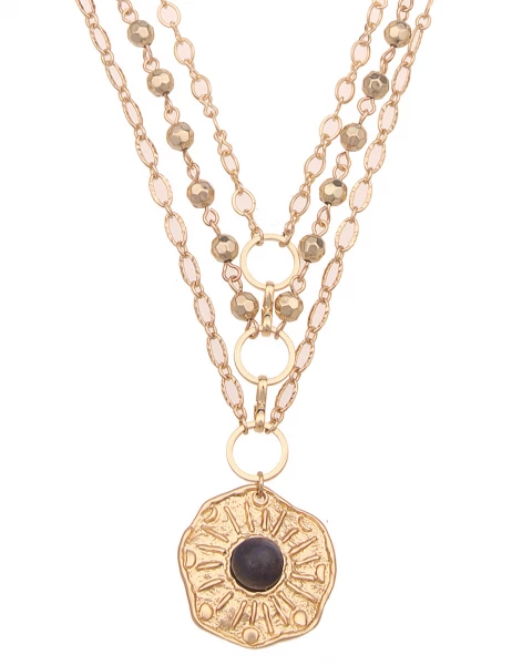 Leslii Kurze Halskette Statement Layering Gold Schlussverkauf
