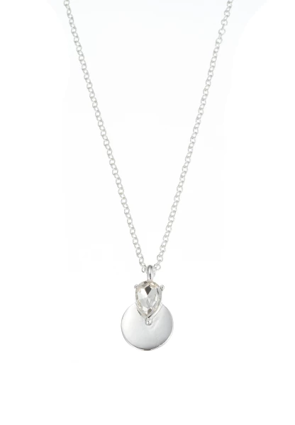 Leslii Kurze Kette Glasstein Anhänger Silber Flash Sale
