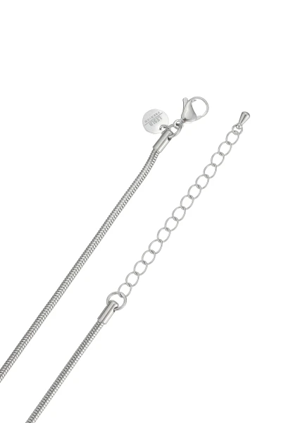 Leslii Lange Kette Ring Tropfen Edelstahl Silber Saisonschlussverkauf