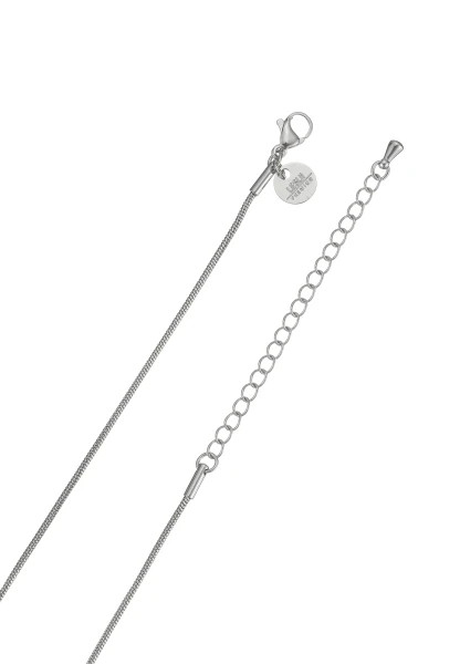 Leslii Lange Kette Blatt Edelstahl Silber Black Friday
