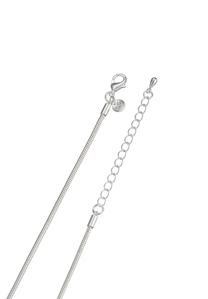 Leslii Lange Kette Glitzer Ringe Silber Vatertagsangebot
