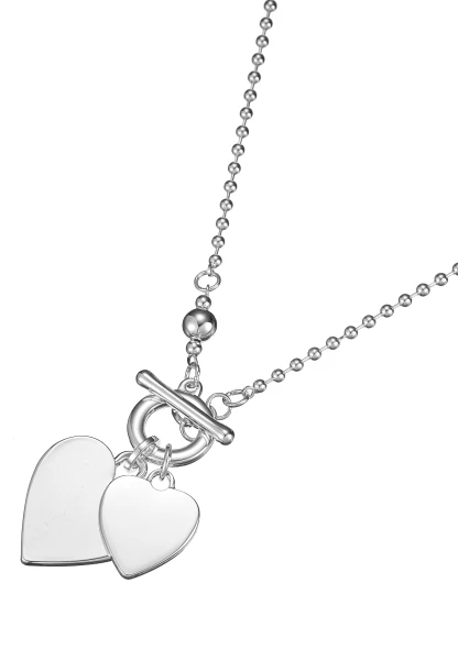 Leslii lange Halskette doppel-Herz Top Angebot