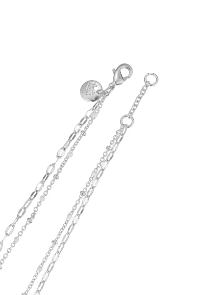 Leslii kurze Layering-Kette Recycled versilbert Kauf eins, bekomm eins gratis