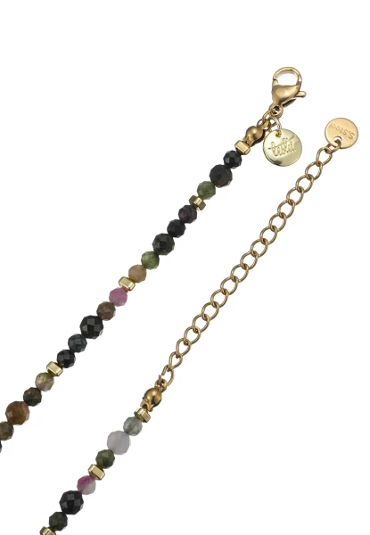 Leslii Kurze Halskette Kristall Herz-Kette 14k Gold Multi Sonderangebote