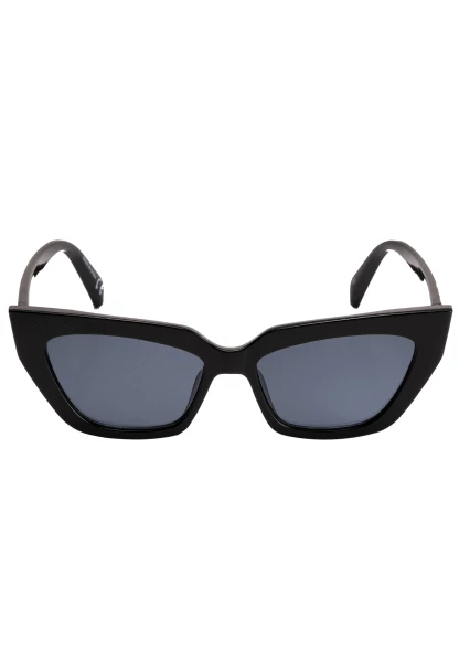 Leslii Sonnenbrille Cat Eye Damen Sunglasses Designerbrille in Schwarz