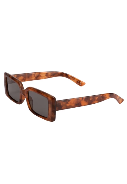 Leslii Sonnenbrille 90ies eckige Brille Damen Sunglasses Designerbrille in Braun Letzte 2 Tage