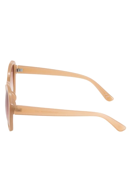 Leslii Sonnenbrille Retro Look Damen Sunglasses Designerbrille in Beige Letzter Tag