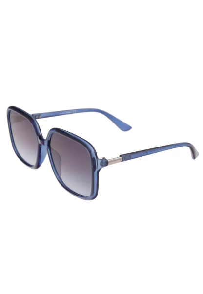 Leslii Sonnenbrille Damen Square eckig blaue Designerbrille Sunglasses Kunststoff Metall Blau Bis zu 60% Rabatt