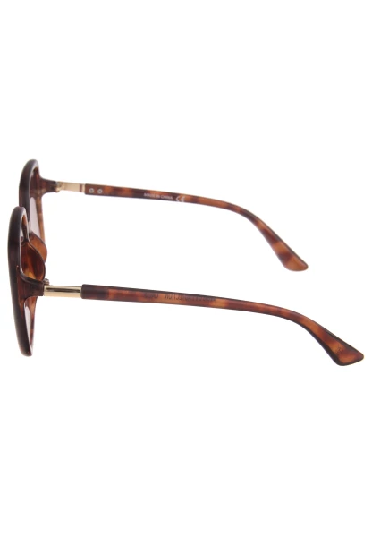 Leslii Sonnenbrille Damen Square Horn-Optik braune Designerbrille Sunglasses Kunststoff Braun Bis zu 65% Rabatt