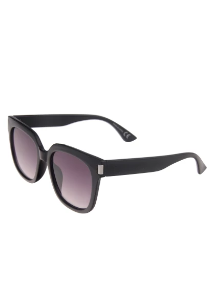 Leslii Sonnenbrille Damen Statement schwarze Designerbrille Sunglasses Kunststoff Schwarz Nur für heute