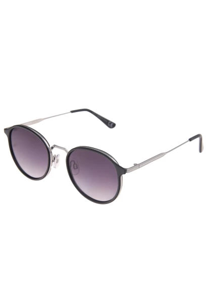 Leslii Sonnenbrille Damen Small schwarze Sonnenbrille Designerbrille Sunglasses Metall Schwarz Silbe Discount Store für neue Produkte