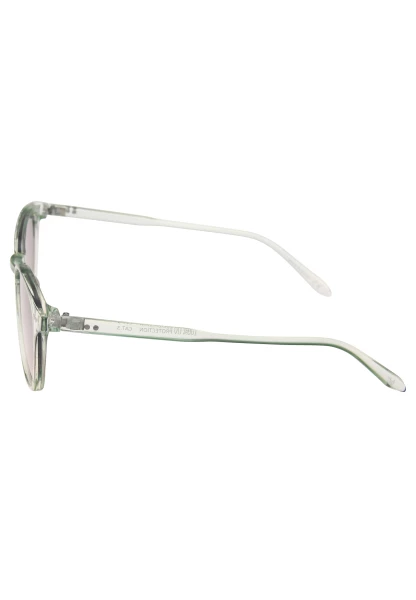 Leslii Sonnenbrille Damen Style grüne Sonnenbrille Designerbrille Sunglasses Kunststoff Grün Super Rabatt