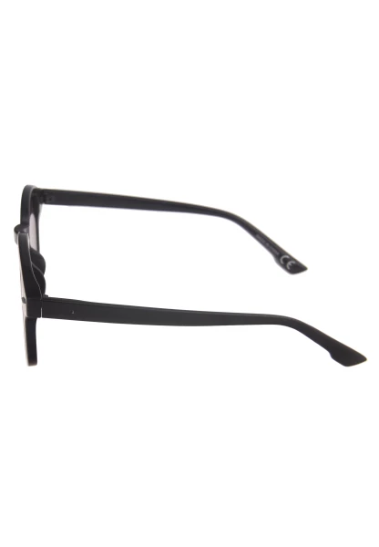 Leslii Sonnenbrille Damen Trend schwarze Sonnenbrille Designerbrille Sunglasses Kunststoff Schwarz 50% Rabatt mit kostenlosem Versand