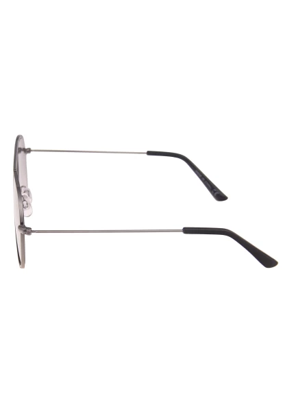 Leslii Sonnenbrille Damen Piloten-Brille Doppelsteg Designerbrille Sunglasses Metall Schwarz Silber Begrenzt auf 3 Tage
