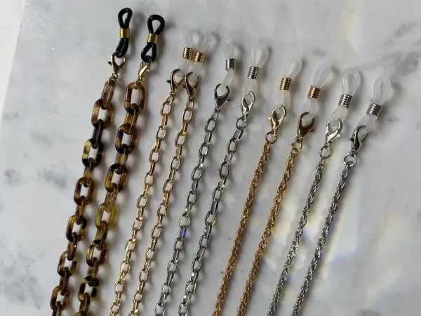 Leslii Brillenkette Gliederkette Gold zollfrei