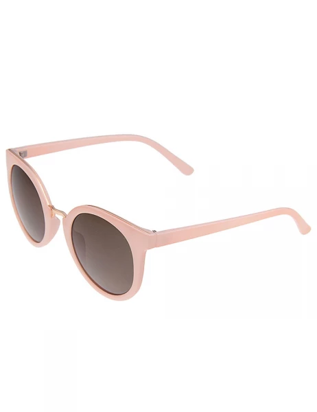 Leslii Sonnenbrille Damen Classic-Look Designerbrille Sunglasses Rosa Kunststoff 2025