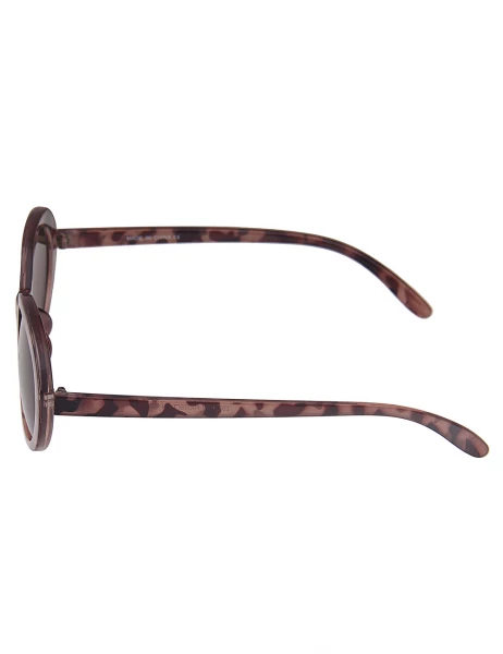Leslii Sonnenbrille Retro Horn-Look Damen Sunglasses Designerbrille in Braun Auslauf