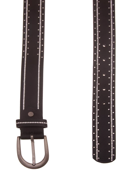 Leslii Damen-Gürtel Strass-Gürtel schwarzer Gürtel Glitzer-Gürtel Breite 3,5cm schwarz Online Outlet