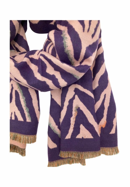 Leslii Schal mit Zebra-Muster Lila Sonderangebot