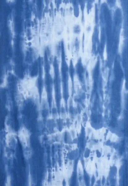 Leslii Schal Fransen Batik Blau Weihnachtsangebot