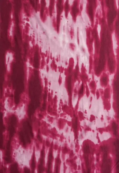 Leslii Schal Fransen Batik Dunkelrot Rosa Osterangebot