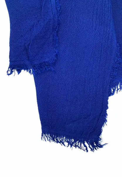 Leslii Schal Uni Viskose Bambus Natur-Schal nachhaltig Bamboo Indoor Schal Electric Blue Jubiläumsangebot