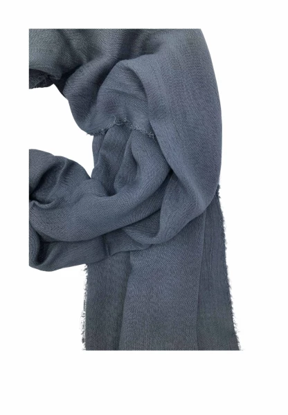 Leslii Schal Uni Viskose Bambus Natur-Schal grauer Schal nachhaltig Bamboo Indoor Schal Grau Zeitlich begrenztes Angebot
