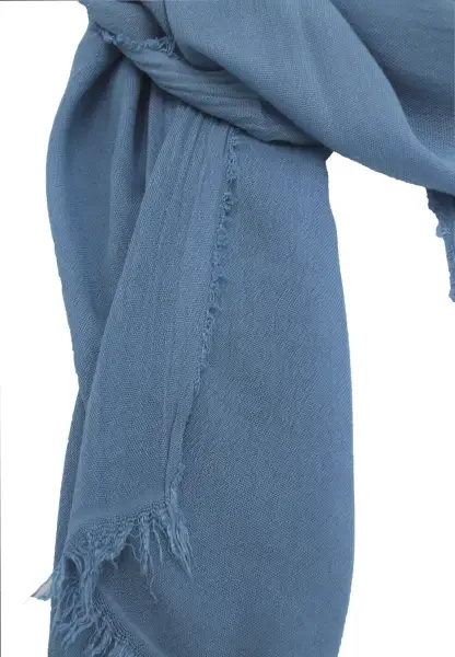 Leslii Schal Uni Viskose Bambus Natur-Schal hellblau Schal einfarbig nachhaltig Bamboo Blau Begrenzte Freigabe